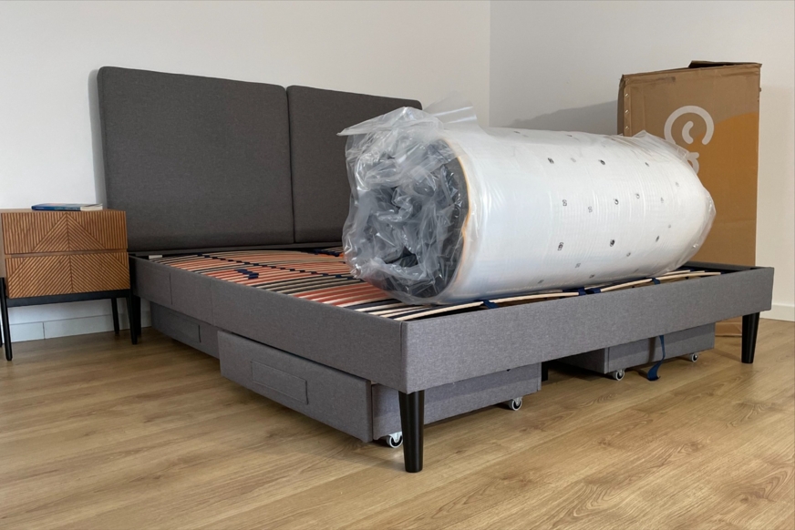 Verpackung der Emma Elite AirGrid Komfort Matratze